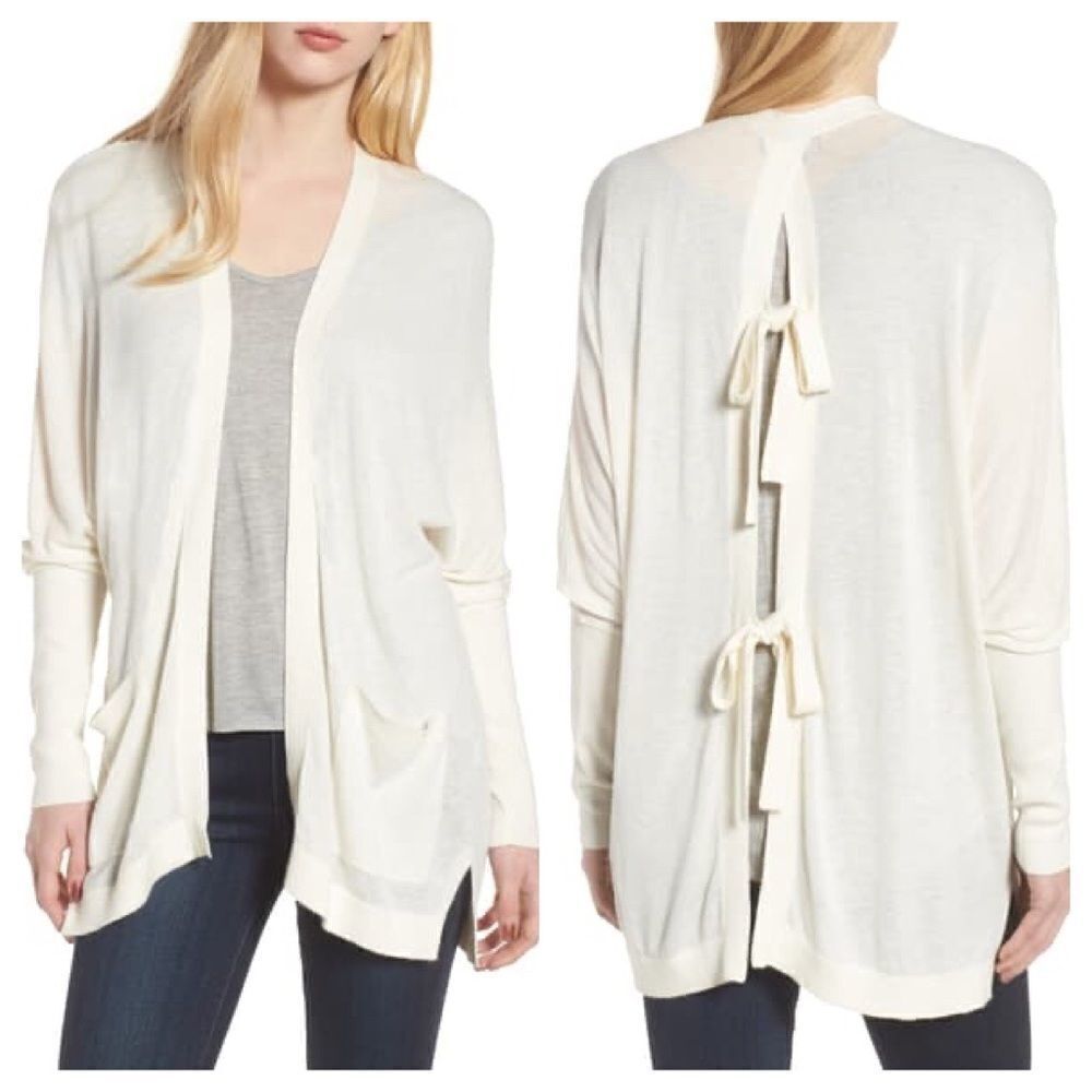Trouve Tie Back Cardigan Size M/L